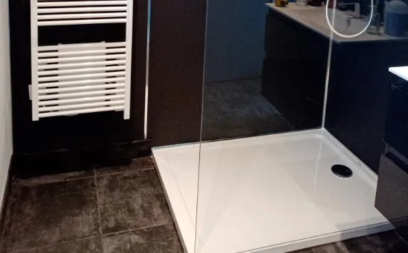 Receveur de douche extra-plat contemporain